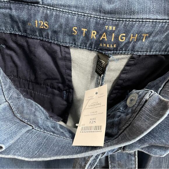 WHBM Tencel Denim Paperbag-Waist High Rise Ankle - Picture 10 of 12